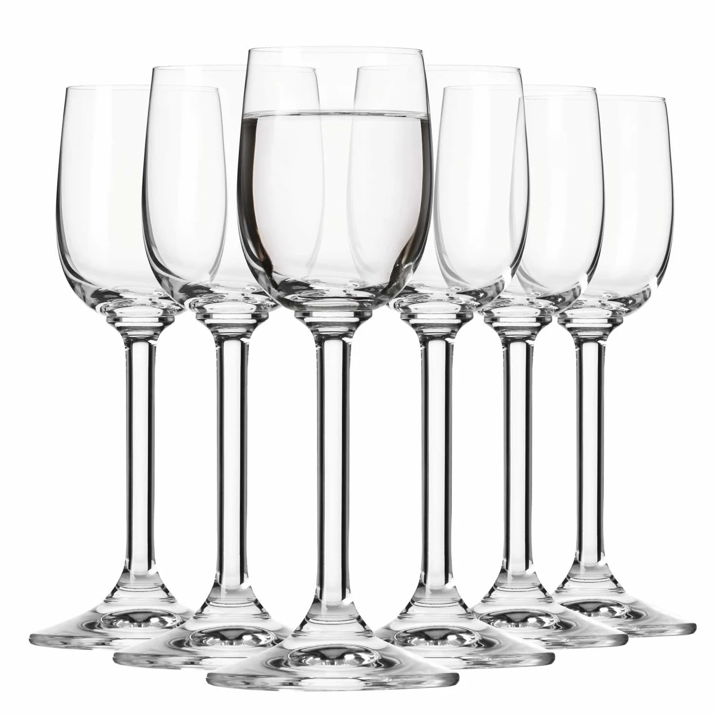 Krosno Bicchieri per liquori e tinture | Set da 6 | 70 ml | Collezione GEMA | Per casa, ristorante e feste | Lavabili in lavastoviglie | Cristallo senza piombo
