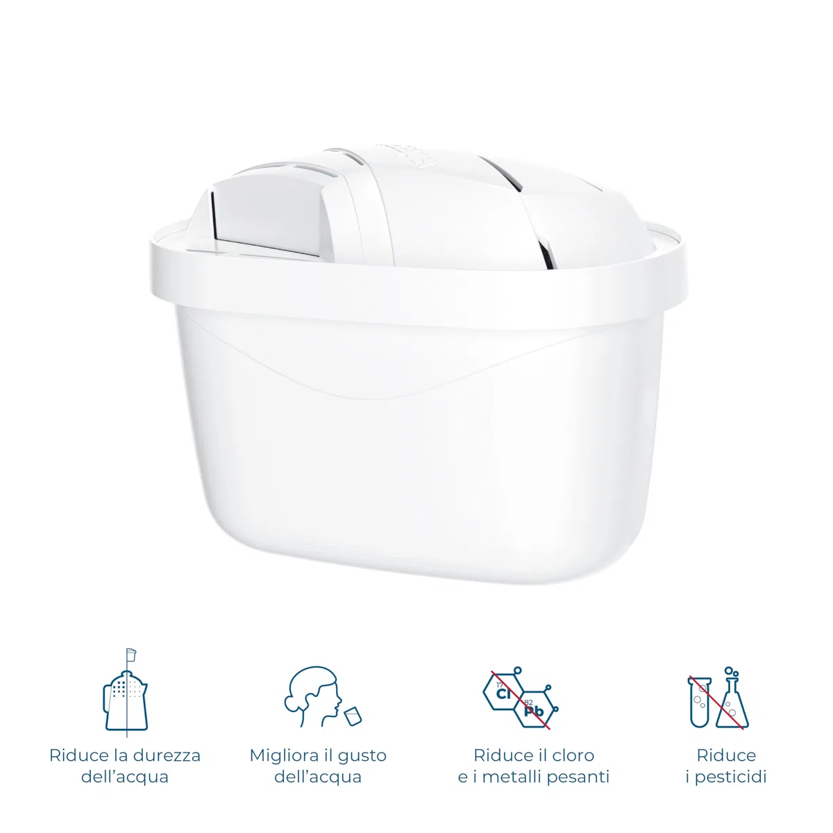 Wessper Filtro Acqua per Caraffa, Cartucce Filtro Acqua con Carbone Attivo e Resina a Scambio Ionico, Filtri Compatibili con le Caraffa Filtrante Brita Maxtra +, 10 Pezzi