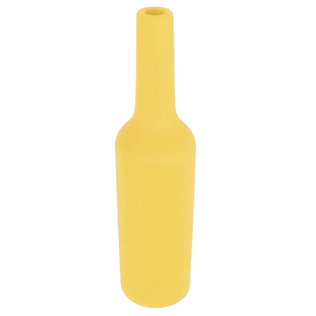 Syrisora ​​Bartender Practice Bottle Silicone Infrangibile Resistente Alla Caduta Bottiglia da Allenamento per Prestazioni da Morbida (Giallo)