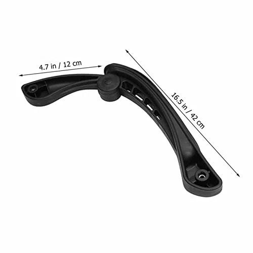 Generic Bracciolo universale per sedia da ufficio a 4 fori, accessori di ricambio, 2 pezzi