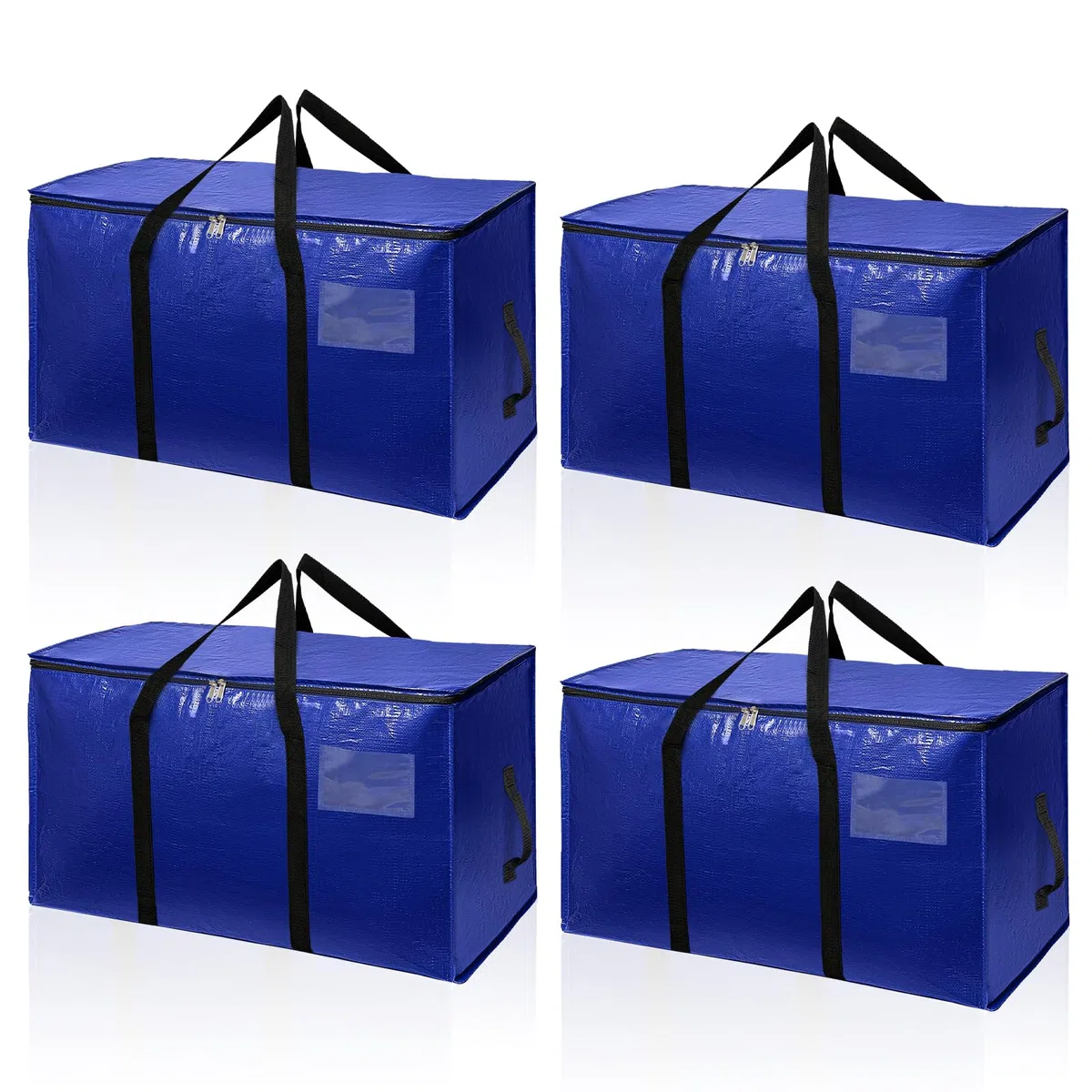 Romon Borse Trasloco 4pz Borse da Trasloco Impermeabili Borsoni da Viaggio Grandi con Manici Rinforzati, Organizer Vestiti per Stoccaggio Abiti e Coperte per Trasloco e Viaggio Sacchetti 72L
