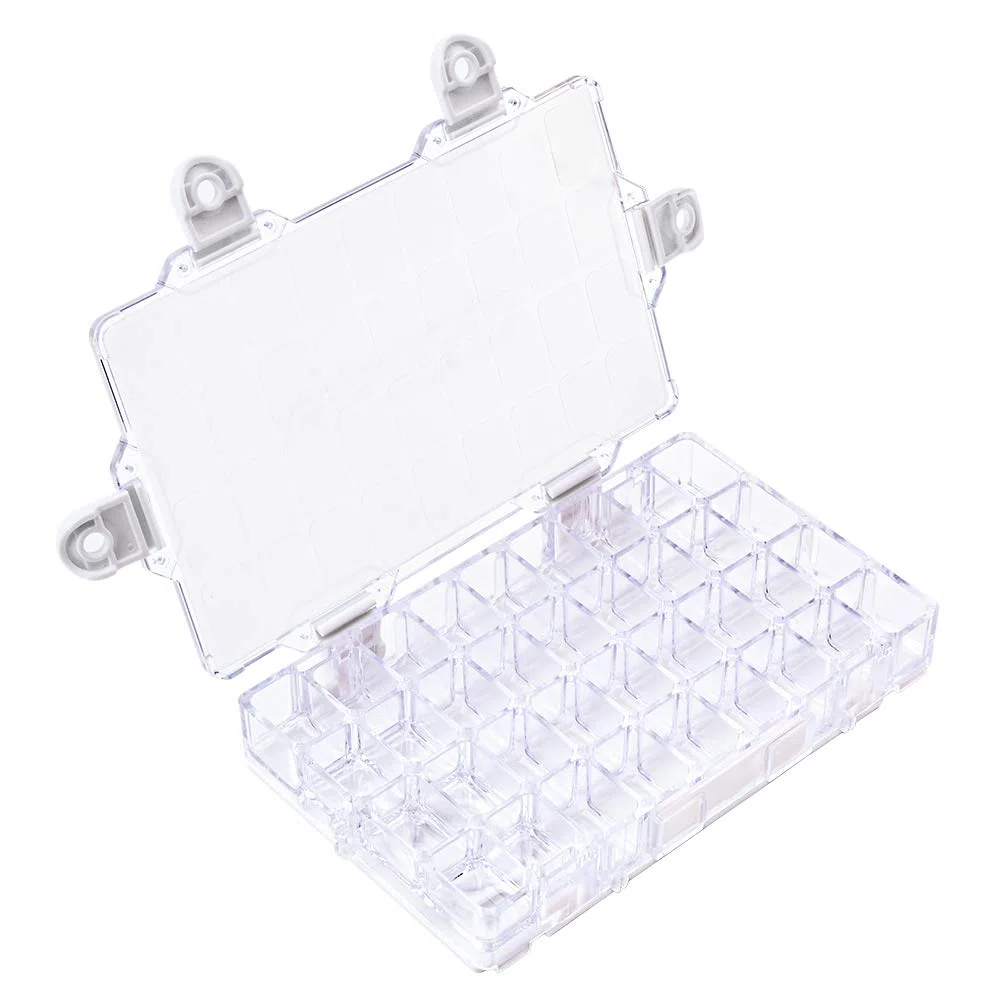 WANDIC scatola per pittura ad acquerello, 1 pz, 36 pozzetti, contenitore vuoto per pittura ad acquerello, acrilico e pittura ad olio