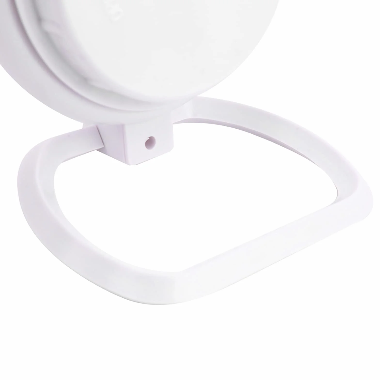 Orologio da Bagno Impermeabile alla Moda, Orologio da Doccia da Tavolo Sospeso a Doppio Uso Orologio Impermeabile in Plastica per Domestica Cucina Bagno 12,2x9x14,3cm (Bianco)