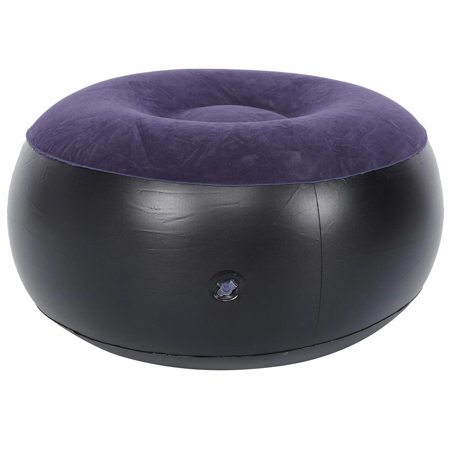 Tiiyee Piccolo Pouf Rotondo Gonfiabile,Pouf da Esterno Poltrona Puff Sacco Morbida Poggiapiedi Auto Floccaggio Divano Sgabello Gonfiabile per Sedersi Interni e Giardino Viaggio Casa Patio Campeggio
