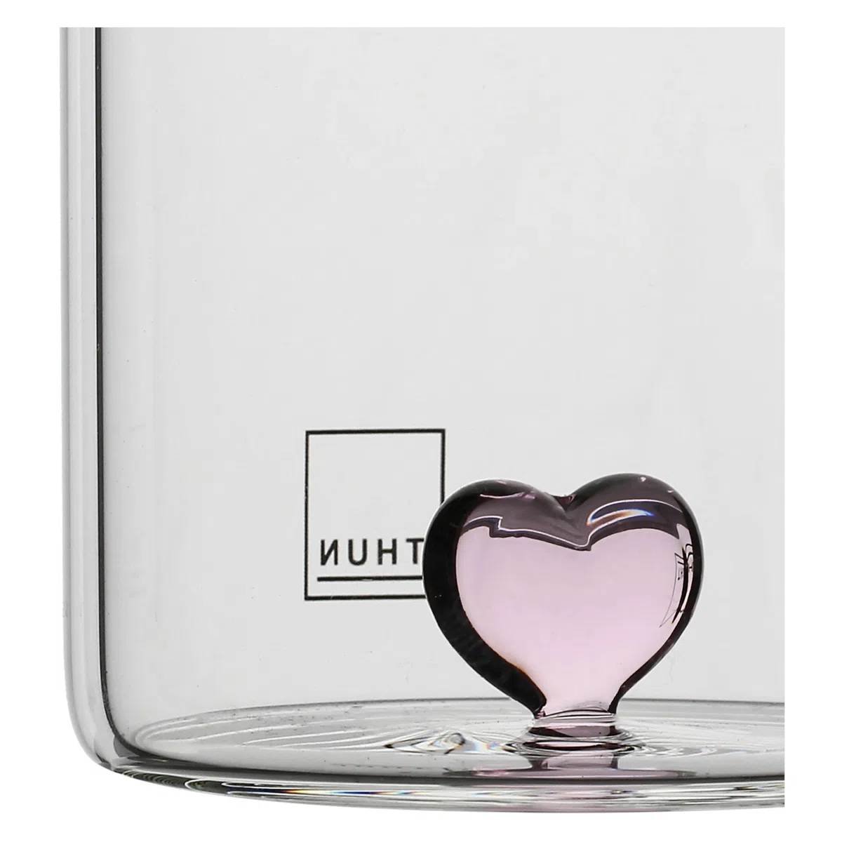 THUN - Set 2 bicchierini con cuore - vetro - Collezione Bomboniera - Ø 6 cm - 6.2 cm h (Confezione da 2)