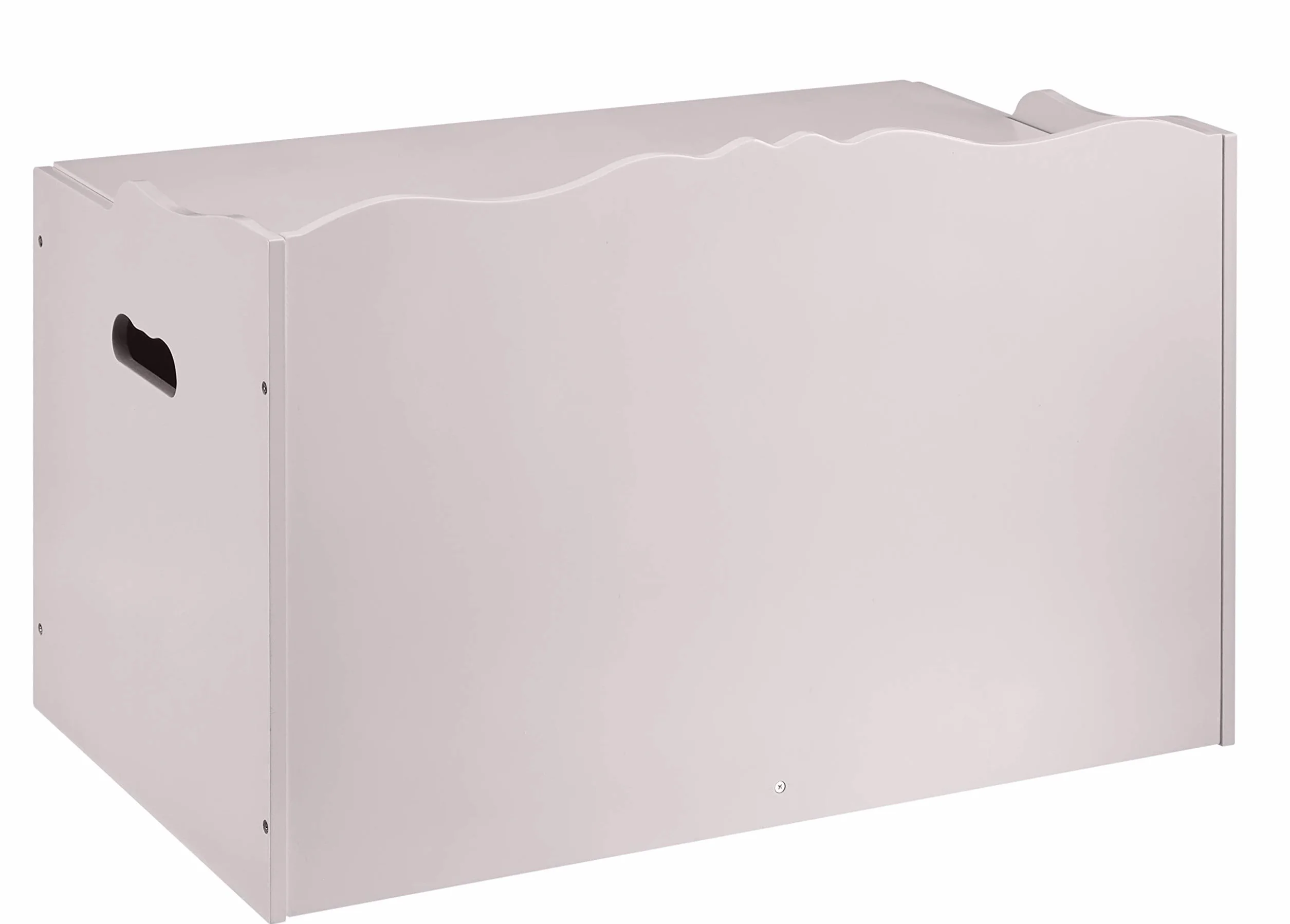 Amazon Basics Scatola in legno per giocattoli, grigio, 76.2 x 45.7 x 48.3 cm