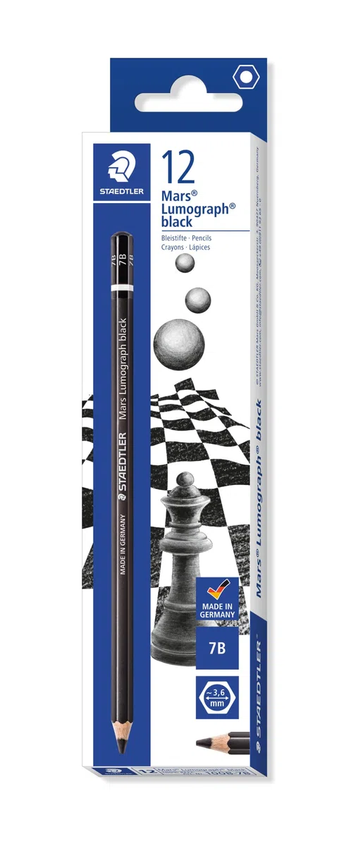 Staedtler Mars lumograph Black 100B – Matita grafite 7B