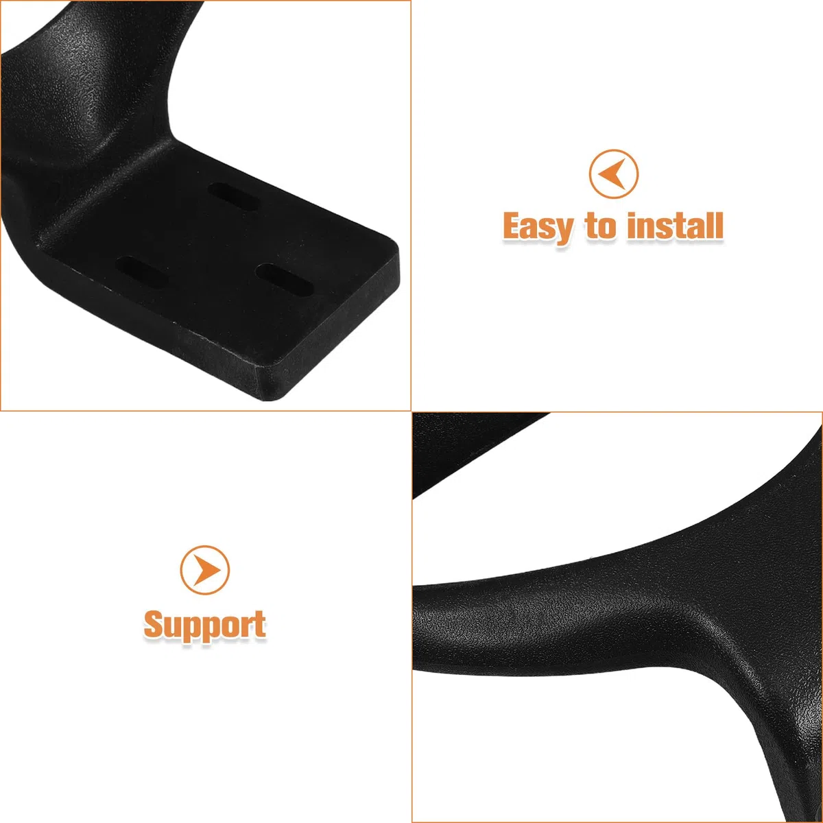 Braccioli per Sedia da Ufficio Robusti 2 Pezzi, Accessori di Ricambio Ergonomici per Sedie Direzionali e Girevoli, Supporto Confortevole per Uso Professionale e Domestico