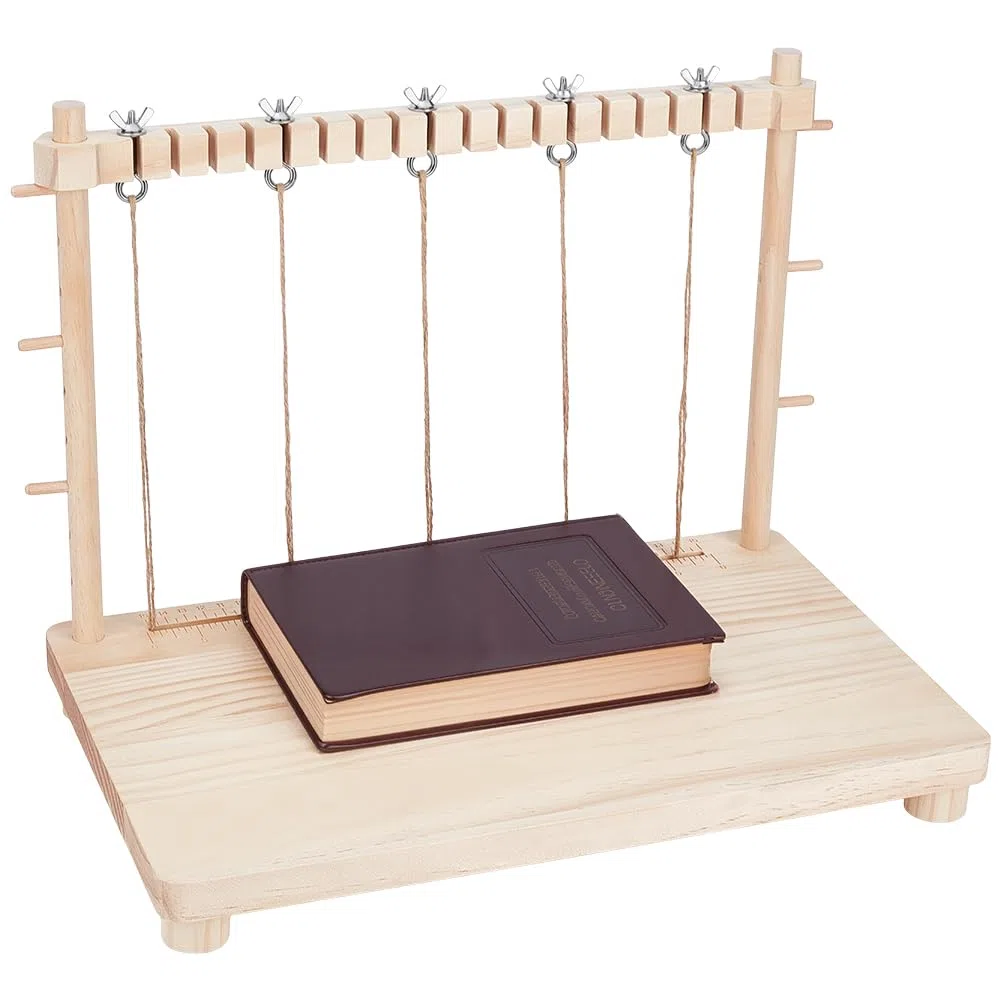 BENECREAT Set di Telai per Cucito e Rilegatura In Legno, Telaio per Rilegatura Libri, Forniture per Rilegatura A Mano di Libri Fatti A Mano, Fai Da Te, 40x25x32cm