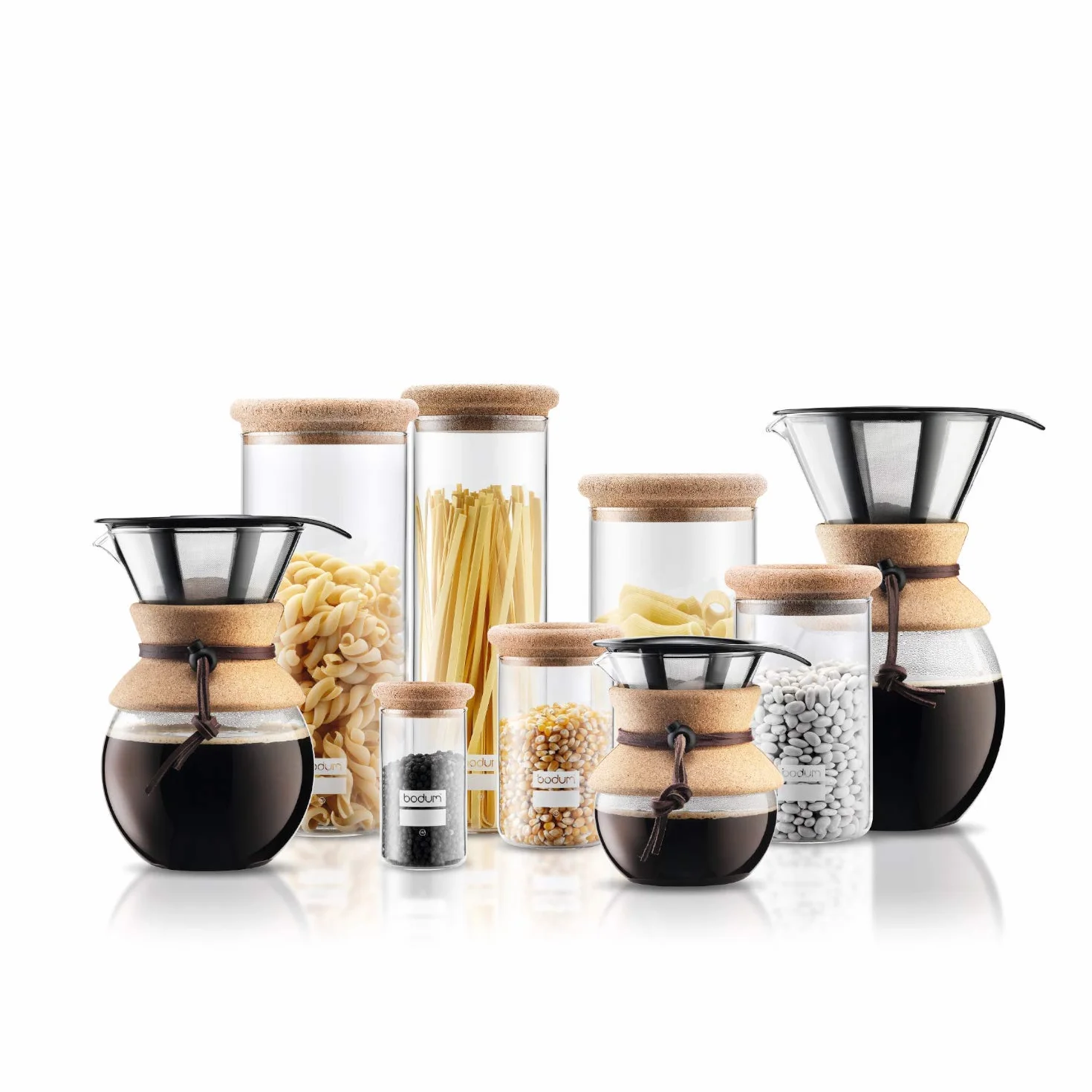 Pour over: caffettiera con filtro dorato, becco corto, 0.5 l