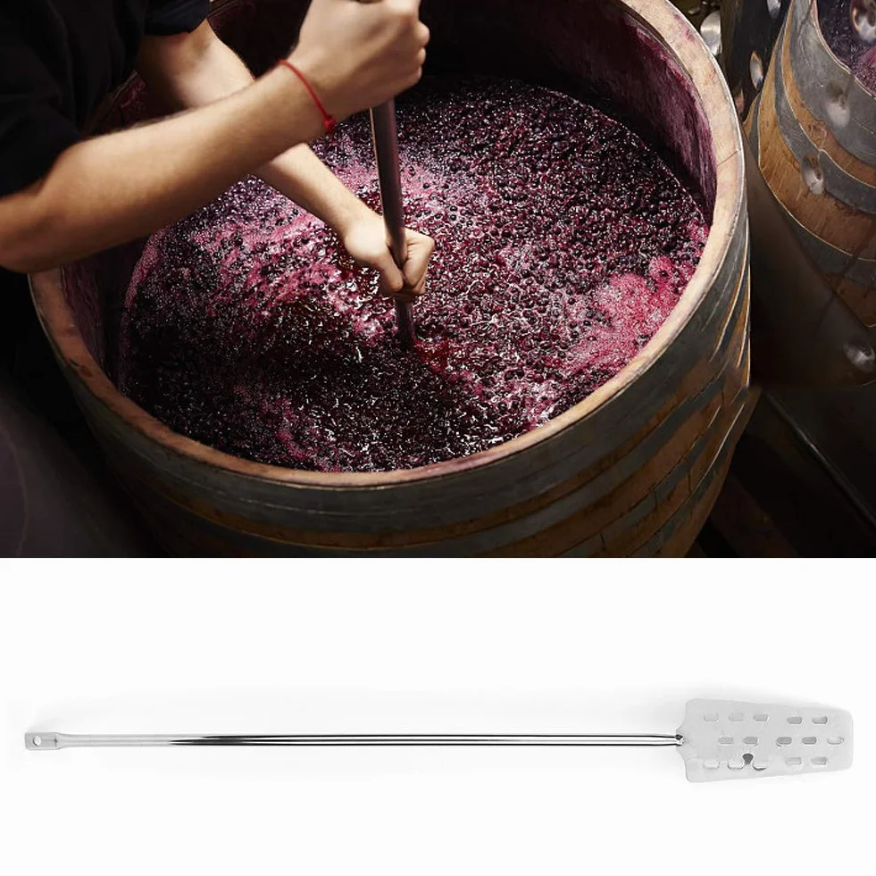 Paletta per Ammostamento, Acciaio Inossidabile, Facile da Usare, Lunga Durata, Pala di Miscelazione con Impugnatura Comoda per la Produzione di Birra Fatta in Casa