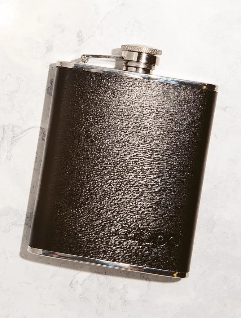 Zippo in Pelle Avvolto fiaschetta, Moka, 170,1 Gram