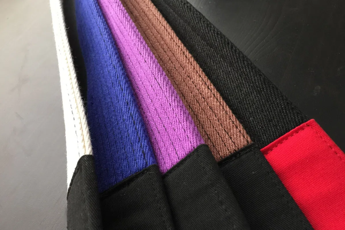 mmasport Cintura BJJ Belt Jiu Jitsu Kimono - gi 100% Cotone 6 mm