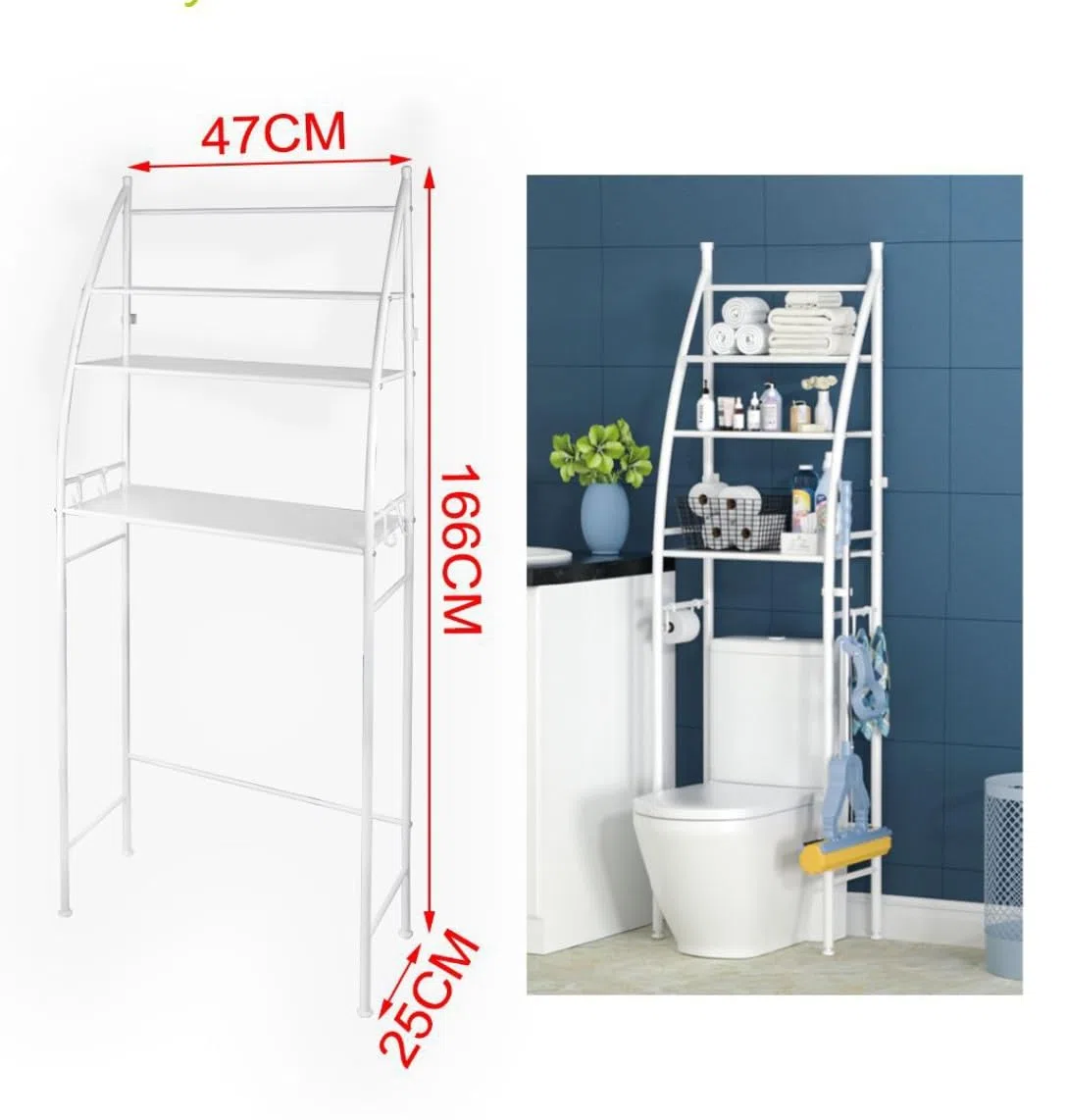 Scaffali da Bagno Scaffali Salvaspazio Scaffali Forati per Lavatrice Scaffale Sopralavatrice Sopra Toilette Mobiletti Bagno Scaffale Lavanderia Scaffale Sopra Scaffali Bagno Salva Spazio (TOILETTE)
