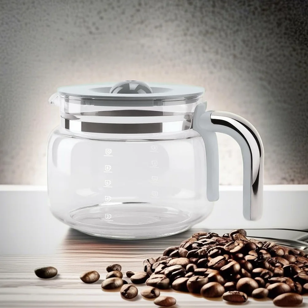 Smeg DCGC01 Replacement 10 Cup Coffee Pot - Glass Coffee Carafe for DCF02 Drip Coffee Maker Machine