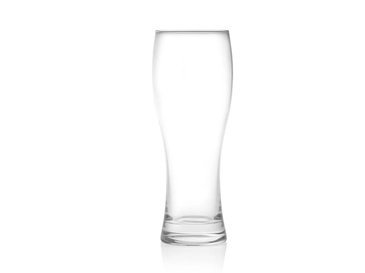 H&H – Set 6 Bicchieri Birra Weizen 500 ml in Vetro Trasparente, Eleganti e Capienti, Ideali per Birra o Bibite, Uso Domestico e Professionale, Lavabili in Lavastoviglie