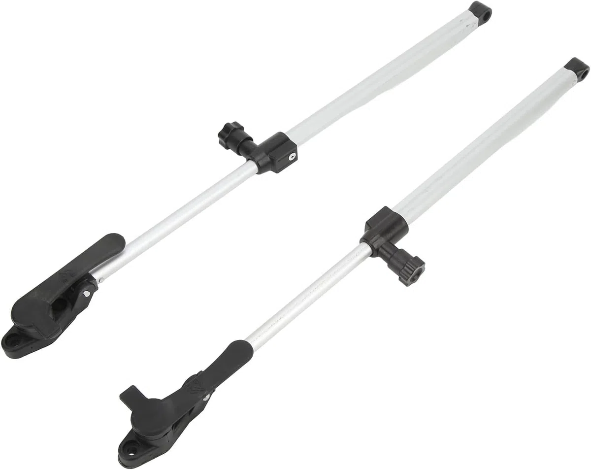 Asta di Supporto per Finestra , 2 Pezzi, Lega di Alluminio Telescopica, 310-435 mm, Leggera, Alta Tenacità, per Rimorchio