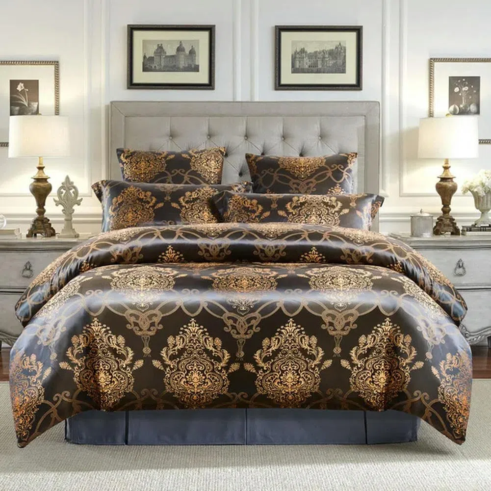 umass Tessuto Copripiumino Letto Euro Biancheria da Letto Set di Biancheria da Letto per Matrimoniale Casa Tessile Federe Camera Da Letto Consolatore 220x240 senza foglio