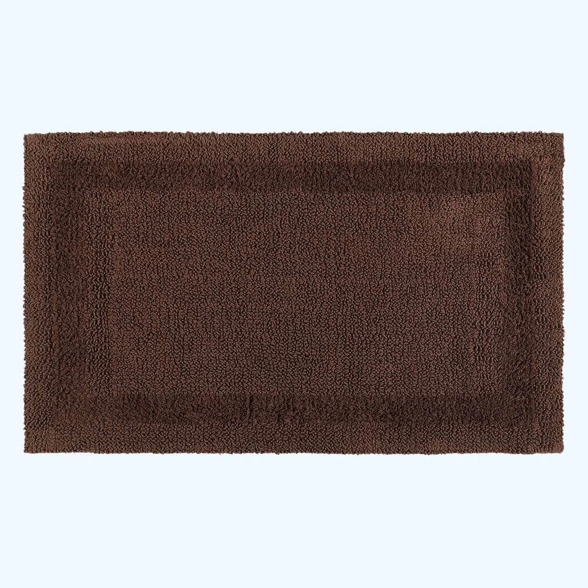 Homescapes Tappetino da bagno grande, marrone, XXL, 70 x 120 cm, in cotone, design reversibile