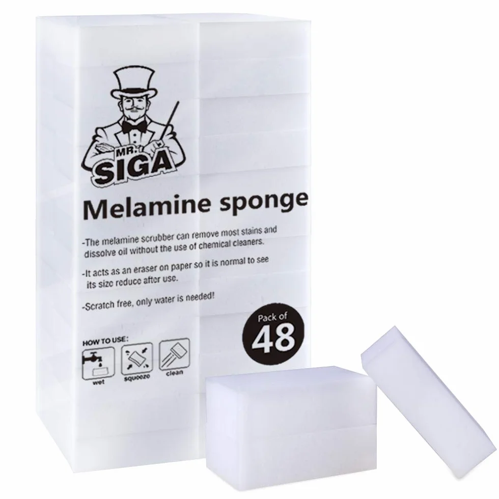 MR.SIGA Spugna multifunzionale per cancellare, spugna magica per la pulizia della casa e della cucina, 48 pezzi, dimensioni 3,1" x 2" x 1"