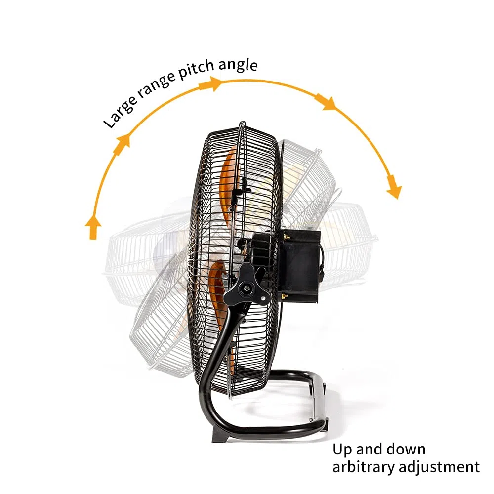 lcocove Il ventilatore a batteria può funzionare 5-24 ore, ventilatore ricaricabile per campeggio, patio, pesca, con uscita USB per telefono
