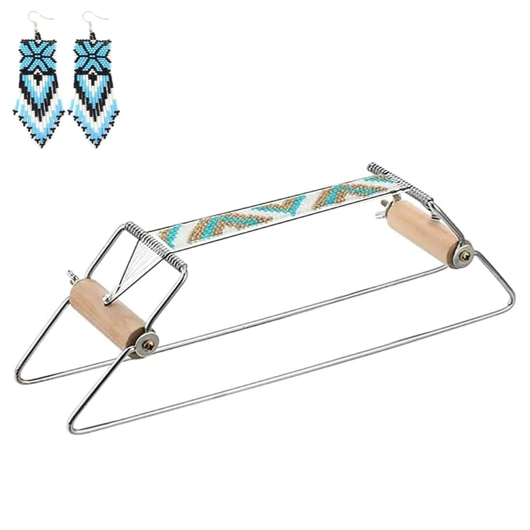 Telaio per Perline,Telaio per Braccialetti in Acciaio Inox,Telaio per Tessitura Perline per gioielli Bracciali Macchina per maglieria fatt