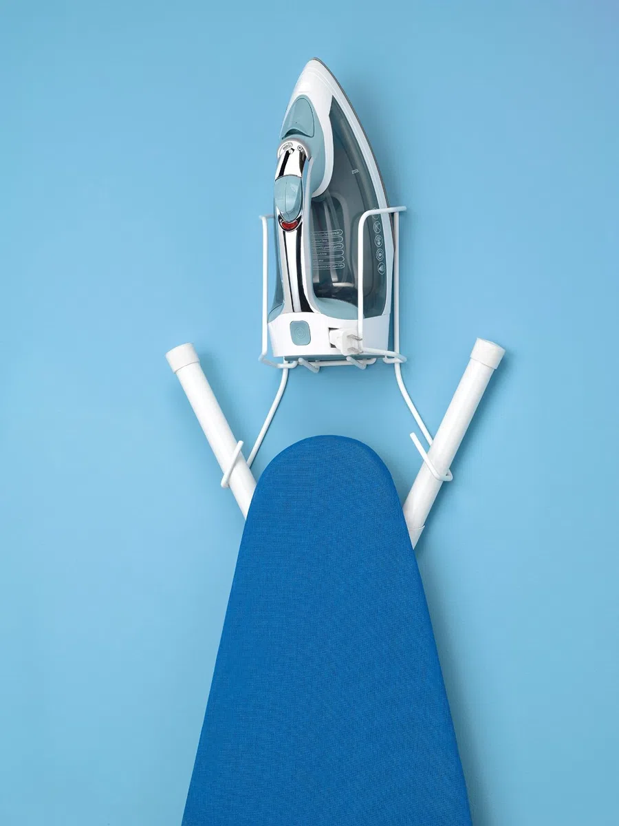 Whitmor Wire Over The Door - Contenitore per Ferro e ASSE da Stiro, Organizer per riporre Ferro da Stiro