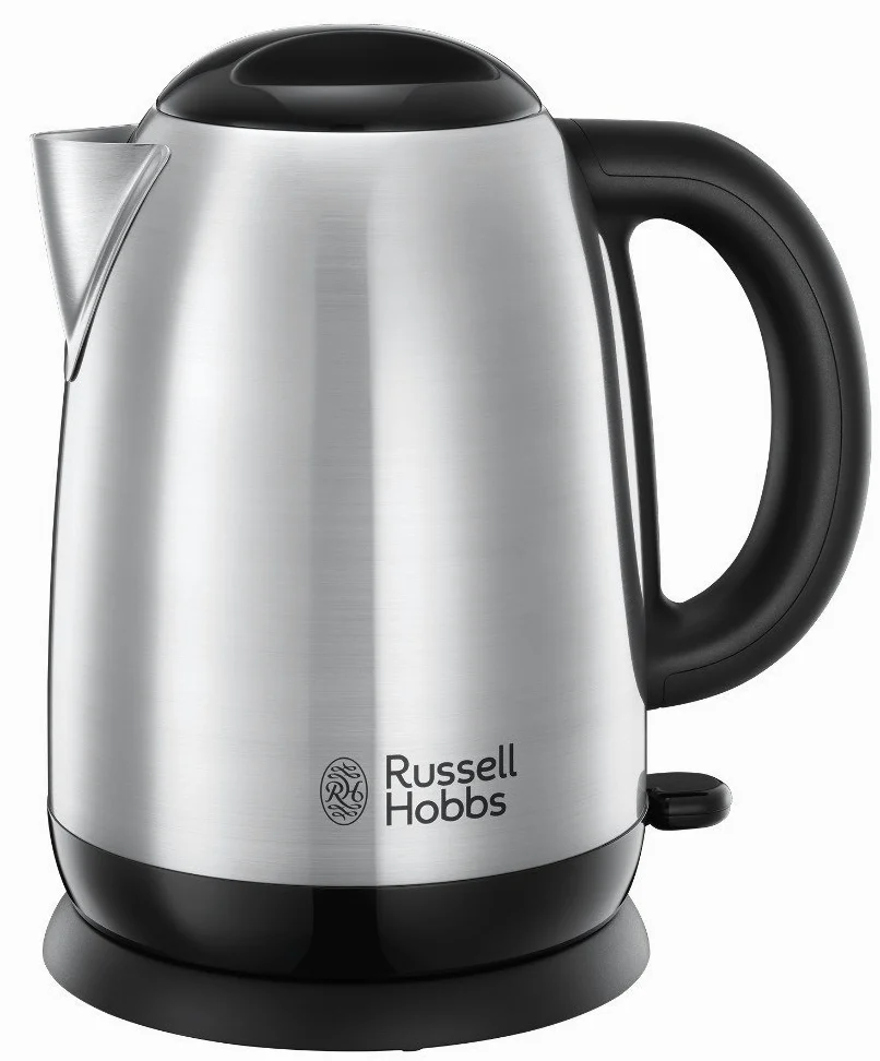 Russell Hobbs Bollitore Elettrico - 1,7 L, 2400 W - Acciaio Inox Satinato; Ebollizione Rapida; Filtro Anticalcare Rimovibile; Beccuccio, Indicatore Liv. di Riempimento, Adventure 23912-70