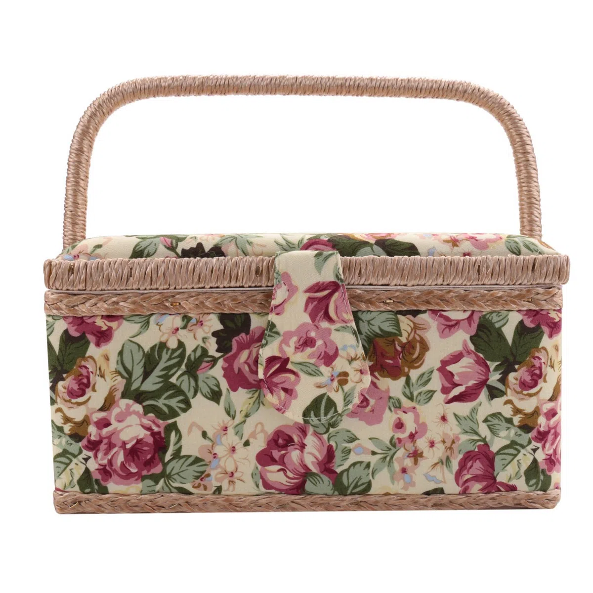 PRIZOM Cestino da cucito extra, cestino da cucito vintage, per aghi, , a nastro e altri accessori per cucire