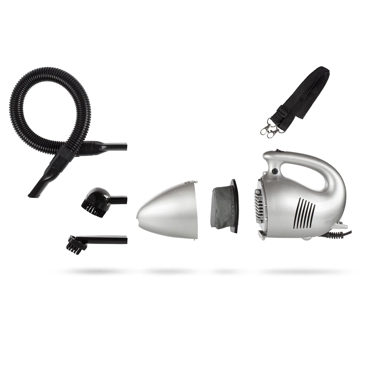 Princess Aspirapolvere Portatile Turbo Tiger, 600 watt, 1 litro, Cavo da 5 metri, Senza sacco, Ideale per casa, auto e roulotte