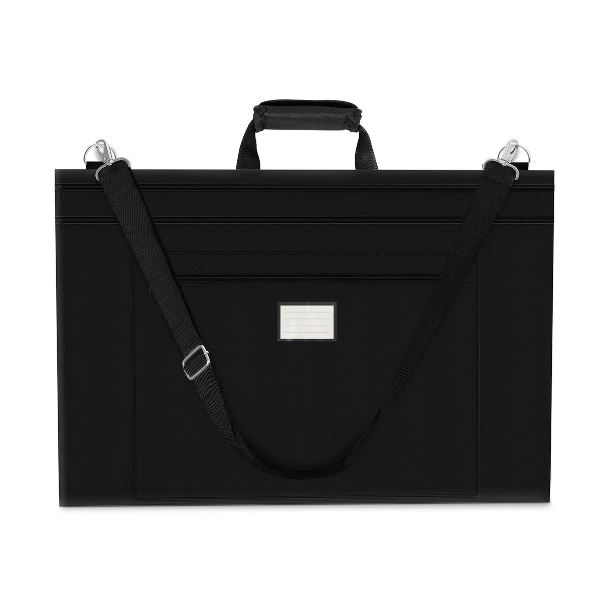 Borsa Portaoggetti da 54 x 66 cm per Tavolo da Disegno Con maniglia,Borsa per tavolo da disegno,Borsa Artistica Nera per Forniture per Artisti, Libri e Cartelle, Con Tracolla - Nero