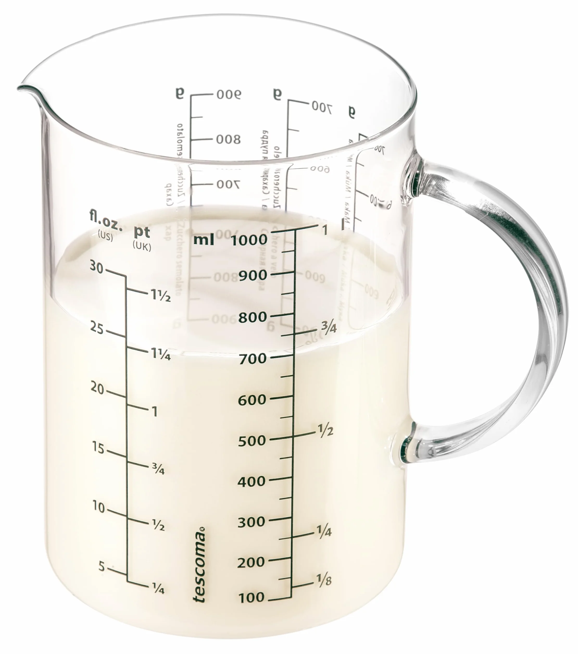 Tescoma 630434 Delicia Brocca in Vetro con Scala Graduata, 1.0 lt