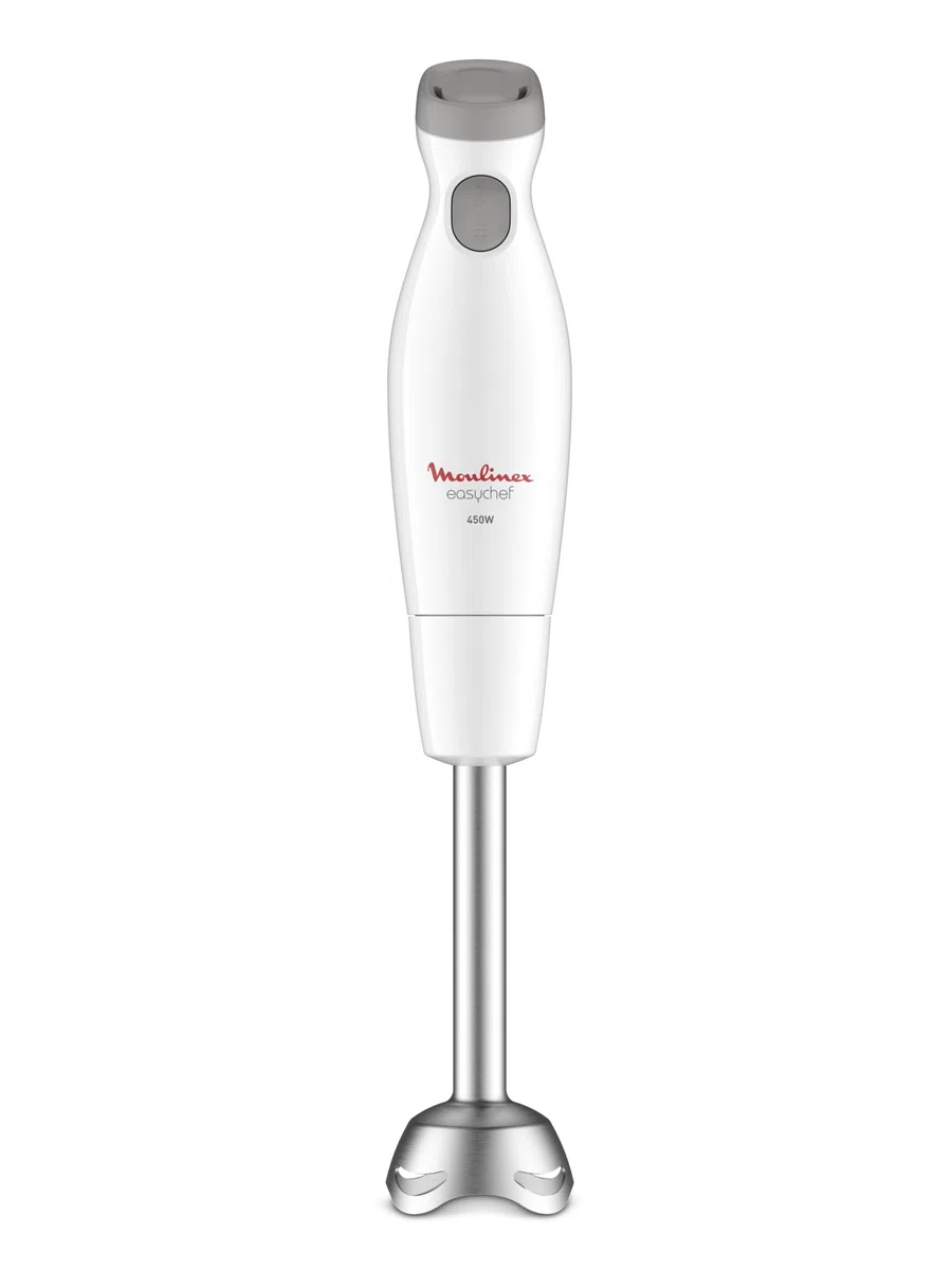 Moulinex Easy Chef, Frullatore a Immersione, 450 W per risultati rapidi, impugnatura ergonomica, design robusto, nero, DD4511