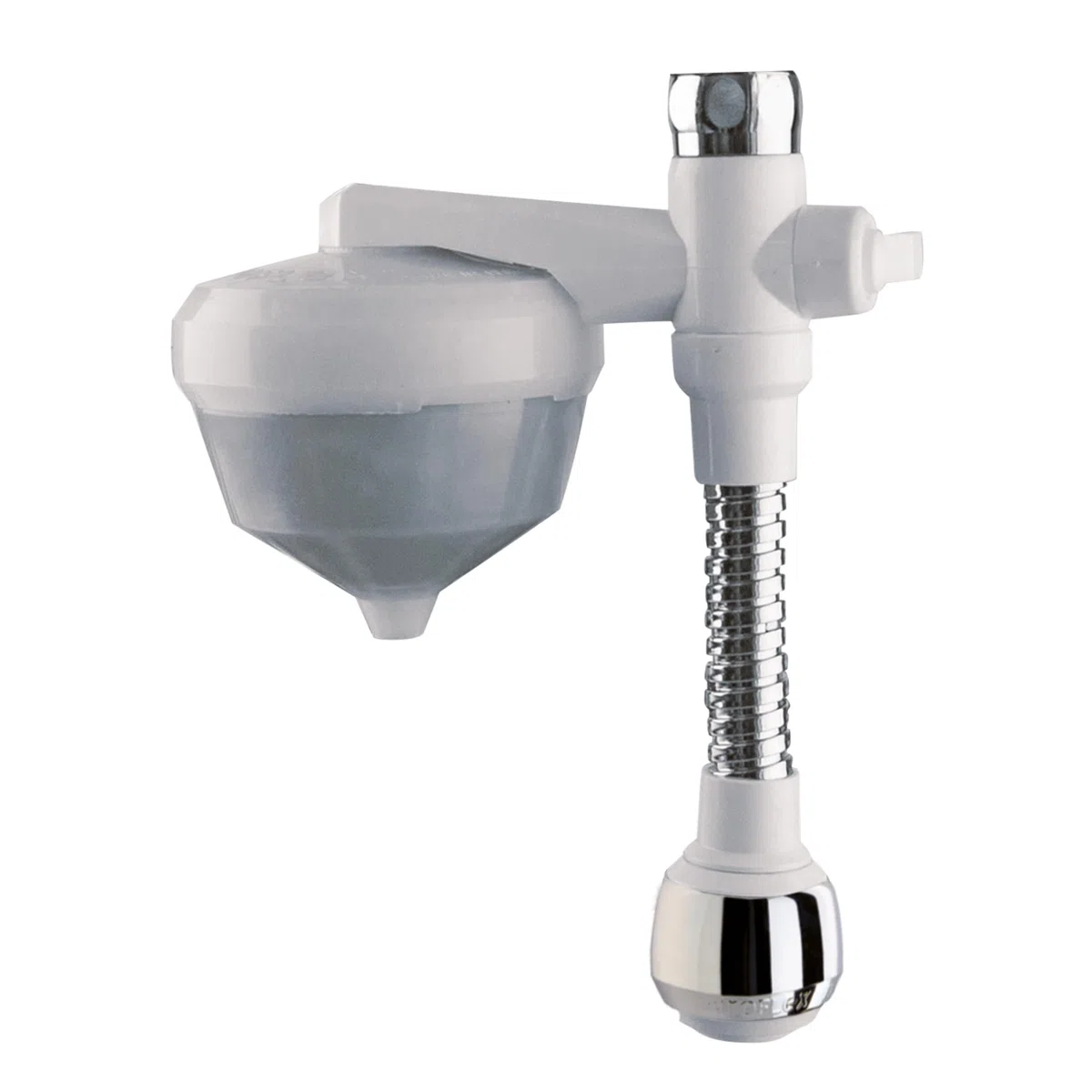 Siroflex 2652/1S Silver UNI 3-A Depuratore Acqua Domestico Made in Italy Con Cannuccia Flessibile Aeratore Doccetta Sirius | Depuratore Acqua Rubinetto | Filtro Acqua Rubinetto Depuratore