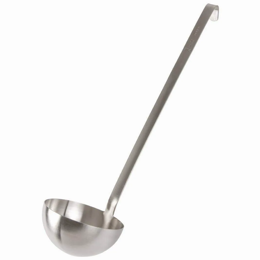 Vogue M964 Mestolo da 1 litro in acciaio inox da cucina utensile da portata per ristorante, bianco