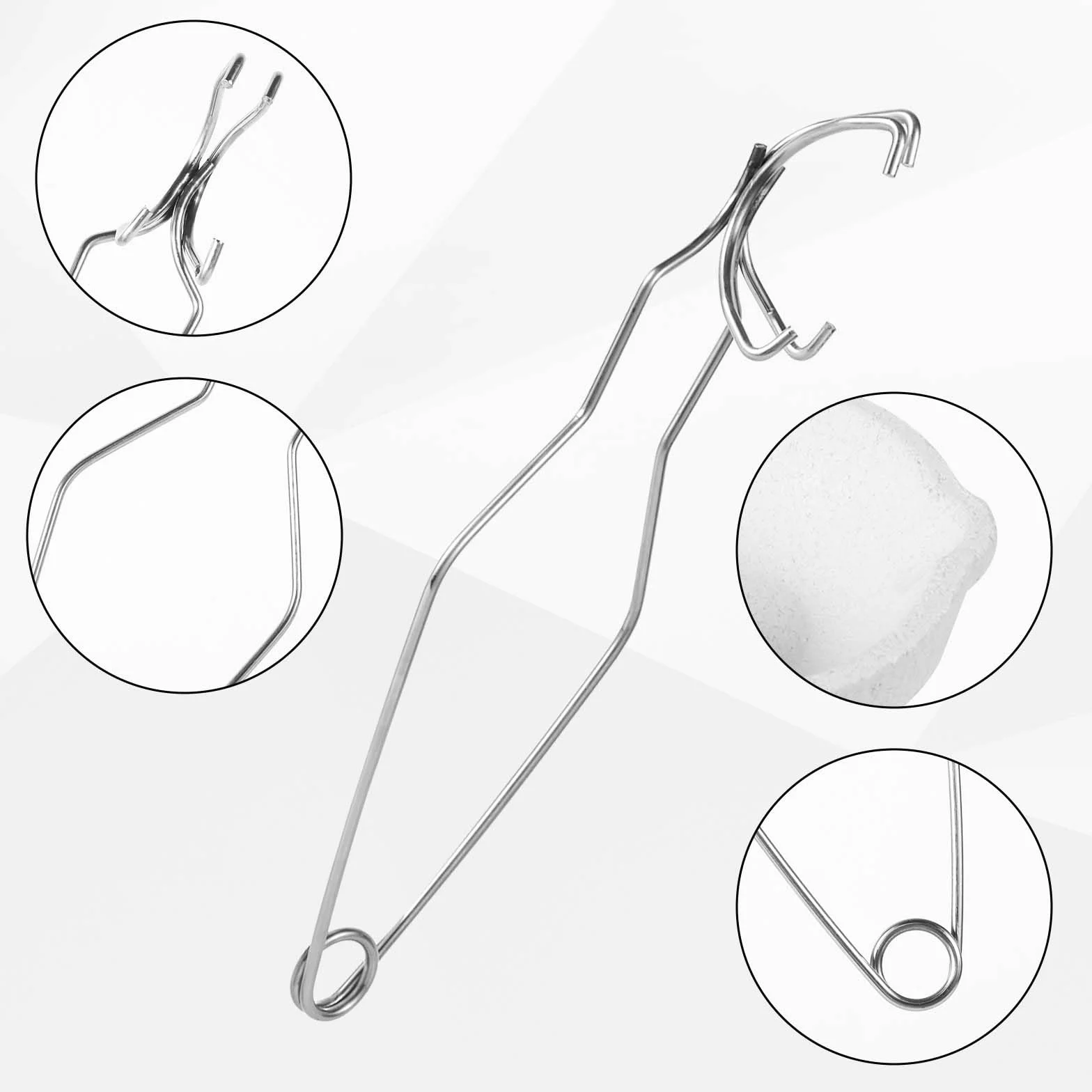 PEUTIER Kit Crogiolo da 6 Pezzi, con 4 Crogioli Piccoli al Quarzo e 2 Pinze per Crogiolo Crogioli per la Fusione del Metallo per la Raffinazione della Fusione di Oro Argento Alluminio Rame Ottone