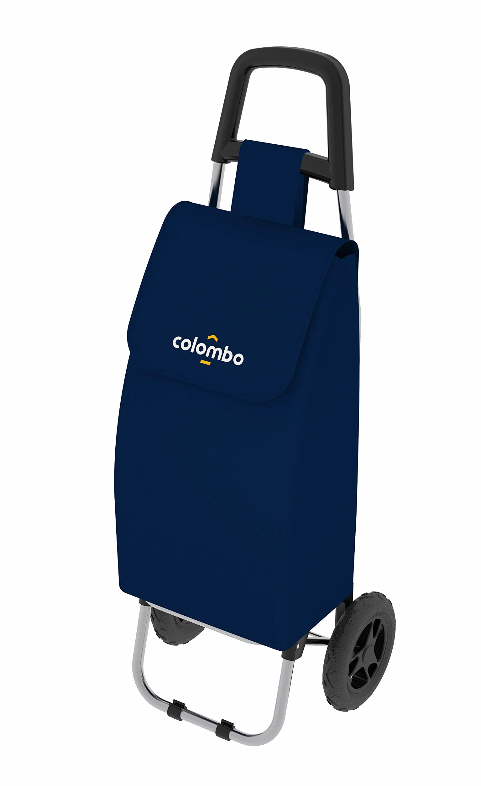 COLOMBO Carrello Spesa ROLLY BLU 40L Pieghevole Leggero 1.5kg – Struttura in Acciaio, Sacca Impermeabile Lavabile, Portata 25kg, Compatto e Robusto per Spesa e Viaggi