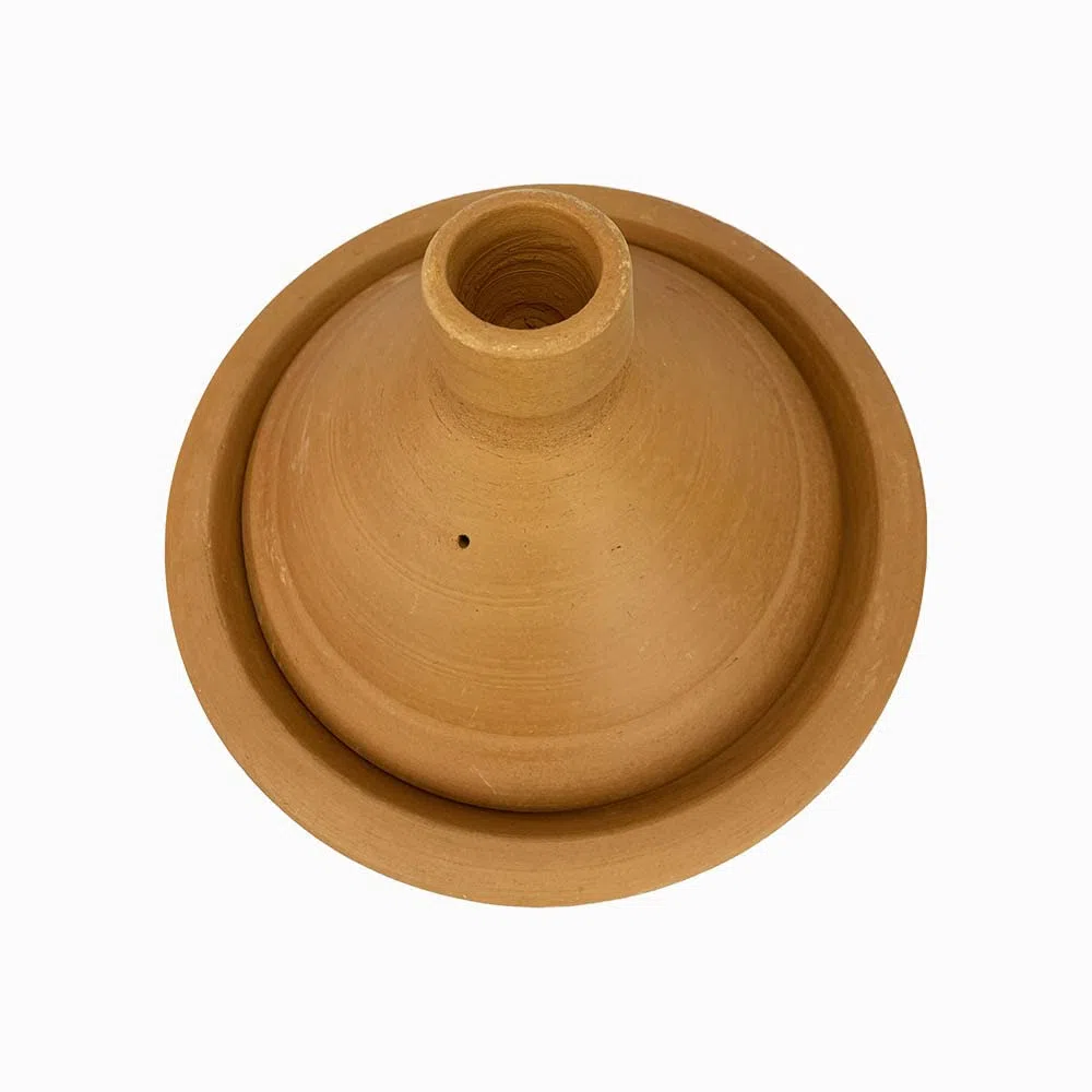 Tajine marocchina (pentola marocchina) in terracotta naturale non smaltata quindi non tossica cm 21 x 15 h circa