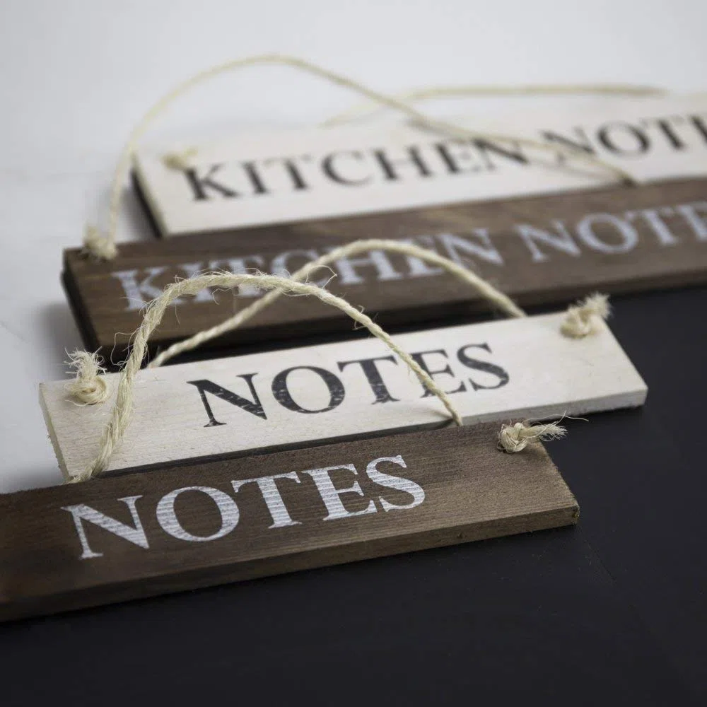 Chalkboards UK WC643WW Kitchen Notes Lavagna, Legno, Bianco Lavato, A3 (42 x 30 x 1,6 cm)