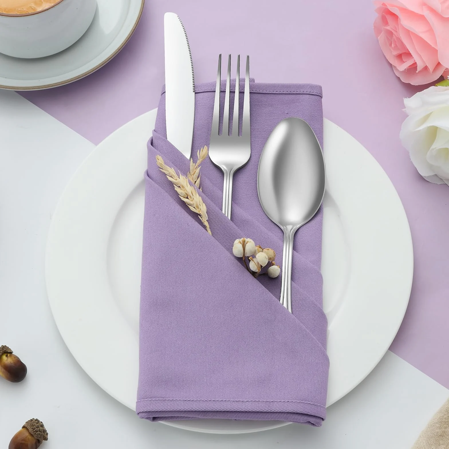 Coltelli da tavola, 24 pezzi, acciaio inox, coltello da burro, coltello da colazione, ristorante, festa, lavabile in lavastoviglie