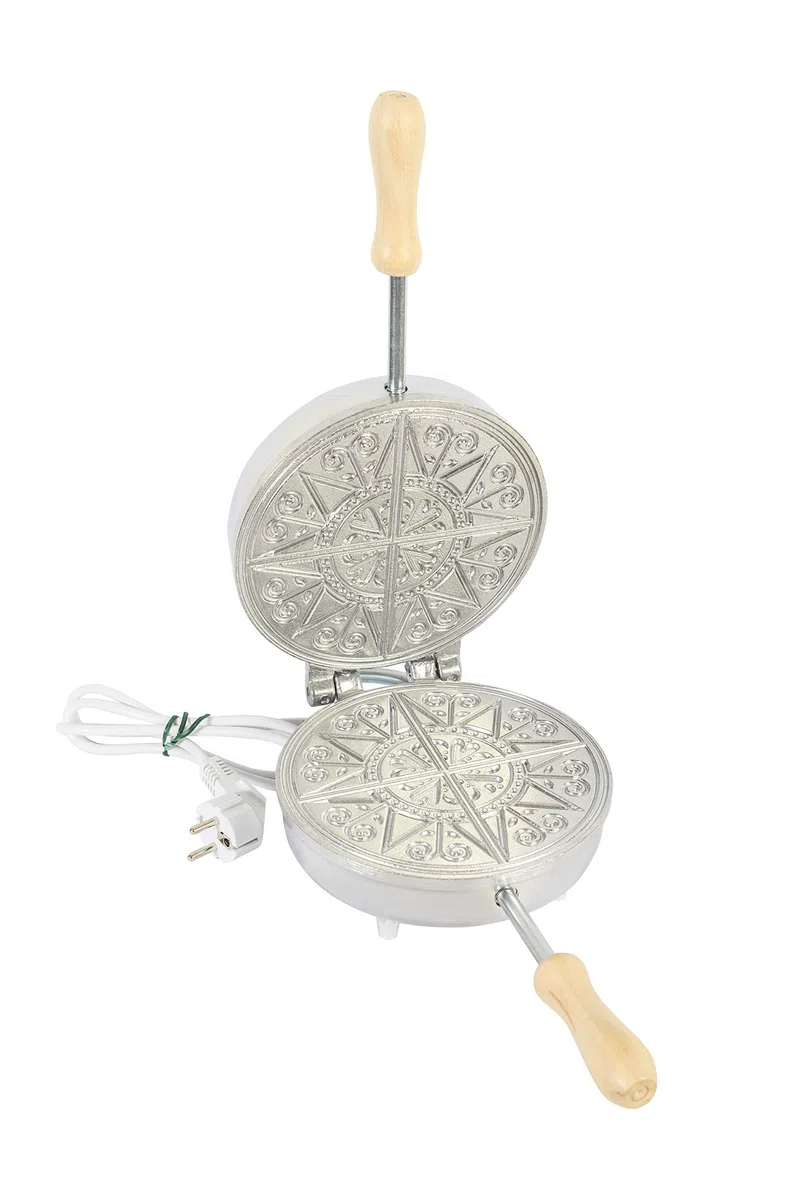 n. 8095100 Biscottiera elettrica Presentosa Tonda Sottile, 600 W, Alluminio per Uso Alimentare, Cromato