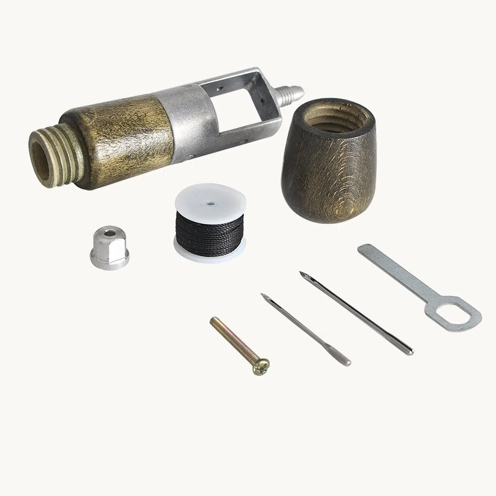 Co-link DIY Handmade Leather Tool Leather Factory Lock Stitch Sewing Awl Automatic Awl Leather Craft Tool Super Carving Wax Line Hand Art Needle Sewing Machine
