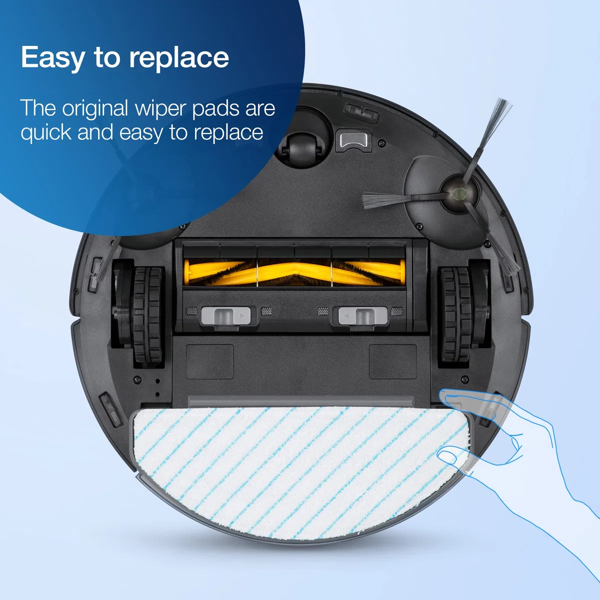 ECOVACS - Panni in Microfibra USA e Getta per aspirapolvere Serie N8 T8 T9, Confezione da 25