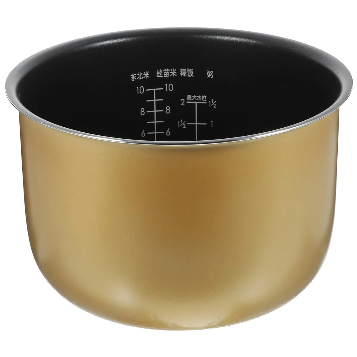 Amosfun Pentola Interna per Cuociriso 9.29X9.29X5.83In con Rivestimento Antiaderente Universale Ricambio per Fornello di Riso Elettrico Accessorio Sostitutivo Casa