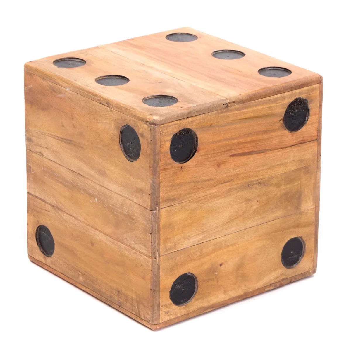 CUBO di Legno Game 35 | Legno Massiccio, 35 cm | Sgabello cubo, Sgabello cubo in Legno, Sgabello per Bambini, cubo per sedersi, Sgabello Floreale, Decorativo
