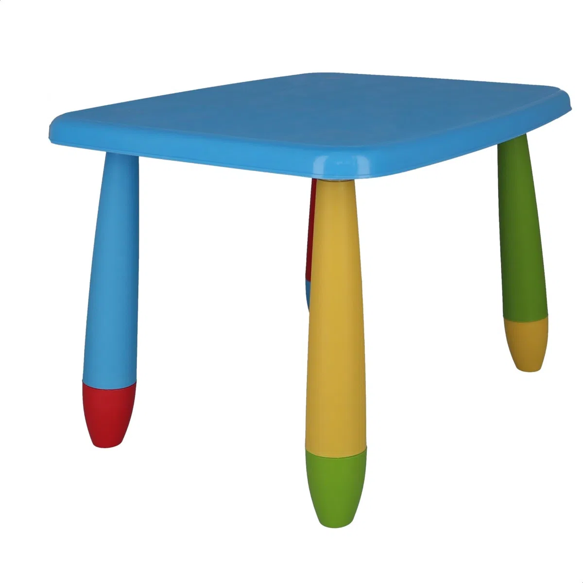 Mueblear 90043 - Tavolo per bambini rettangolare in plastica, 73 x 58 x 48 cm, colore: blu