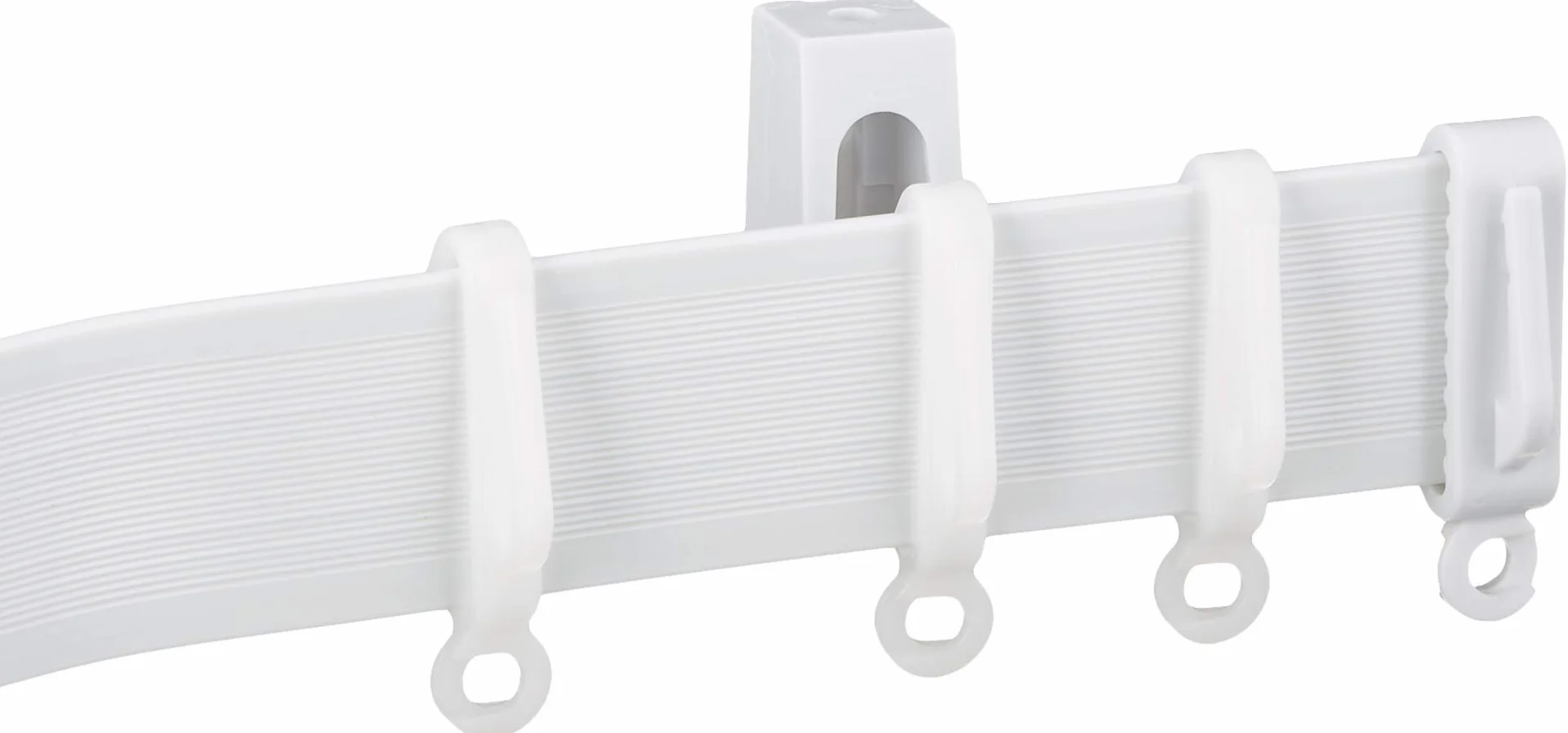 Gardinia Binari per Tende Flexline, incl. Accessori, Lunghezza 350 cm, Altezza Binario 29 mm, Plastica, Bianco