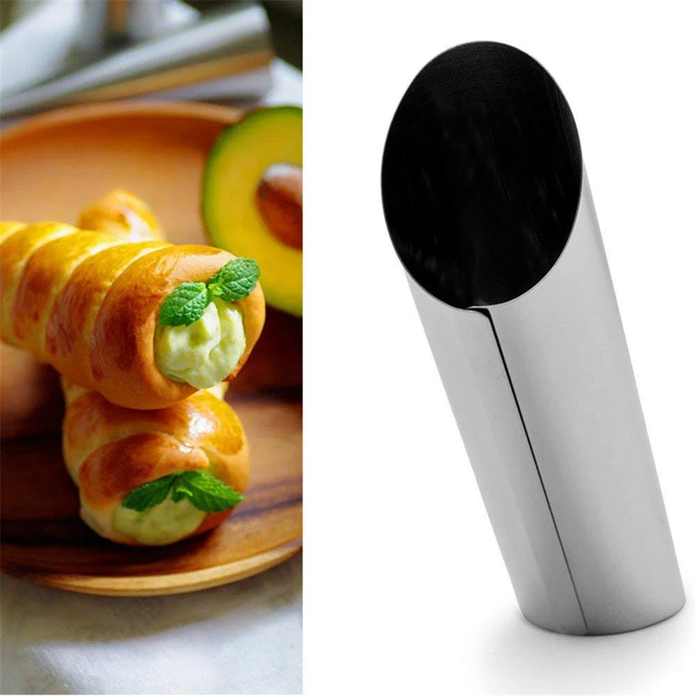 30 Pezzi Cannoli Tube Set, Stampo per Corno Torta e Croissant Cremoso, Antiaderente per Cuocere Croissant, Involtini di Uova, Coni Gelato, Pasticcini Danesi