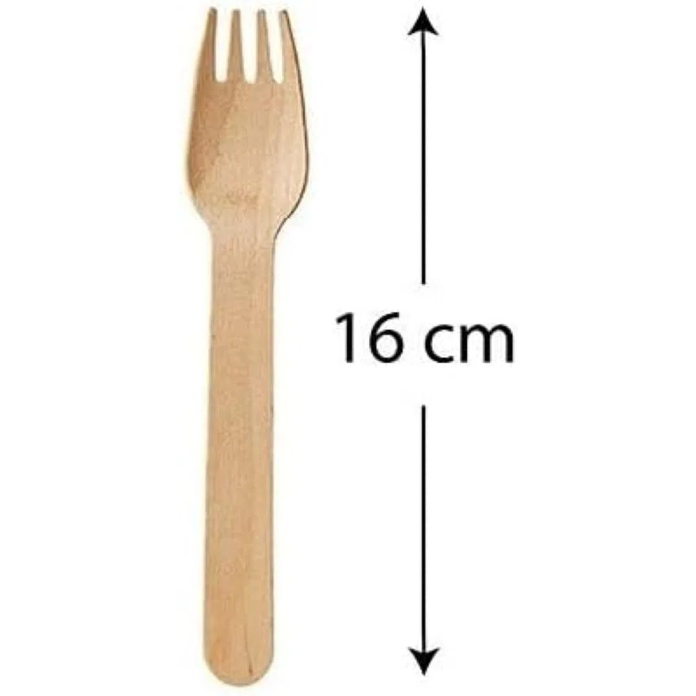 100 300 Forchette in legno di betulla - monouso - biodeagradabili - 16 cm Posate compostabili 100% Naturale (300)