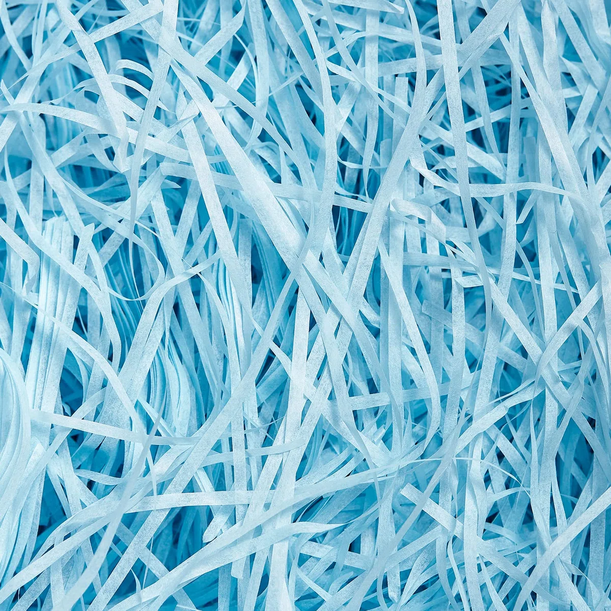 500g Carta Tagliuzzata per Regali - Blu/Azzurra - Paglia per Cesti - Ideale Paglia Confezioni per Scatole Regalo
